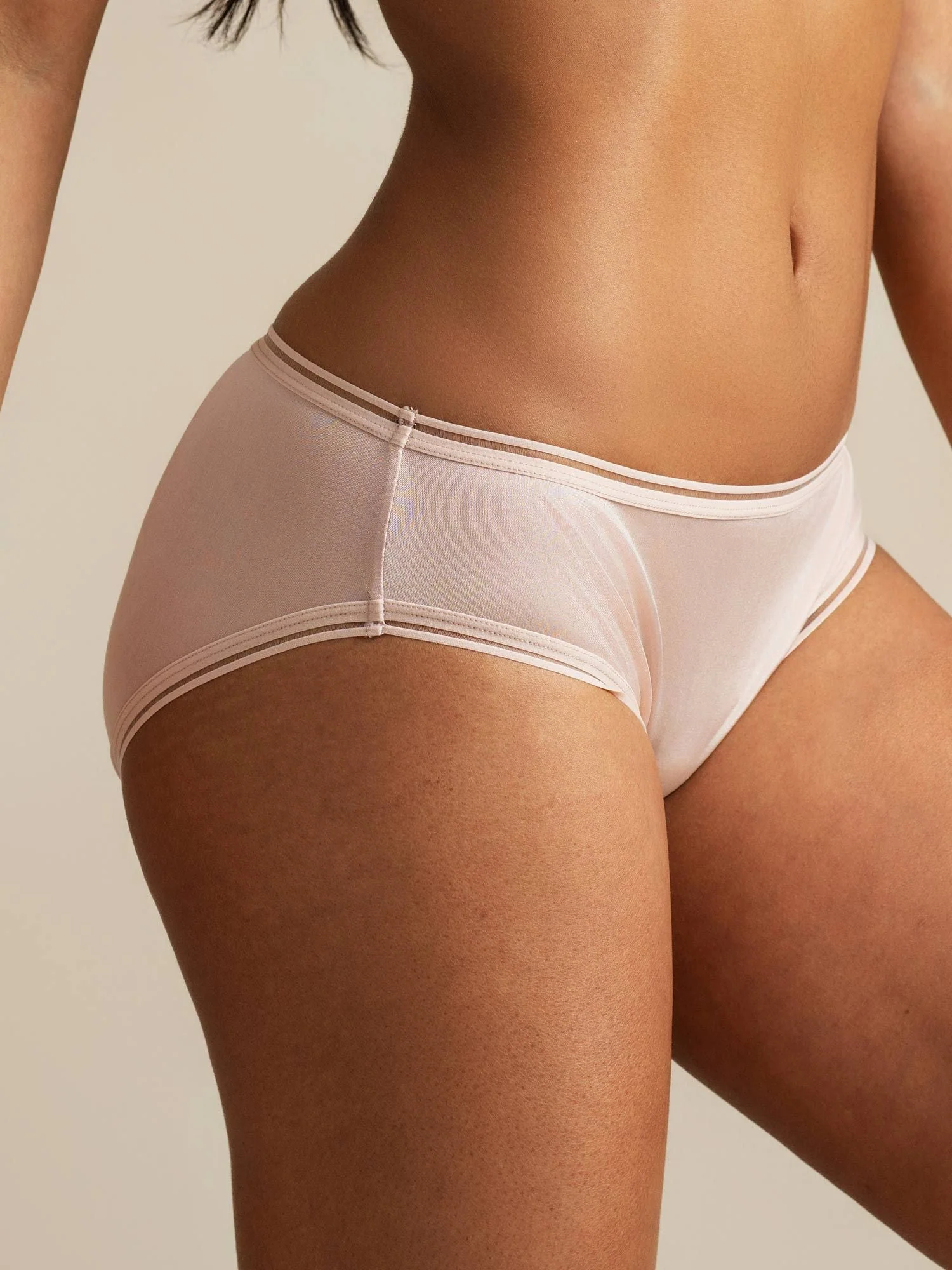 Pure Zijde Gesmolten Rand Panty - Image 3