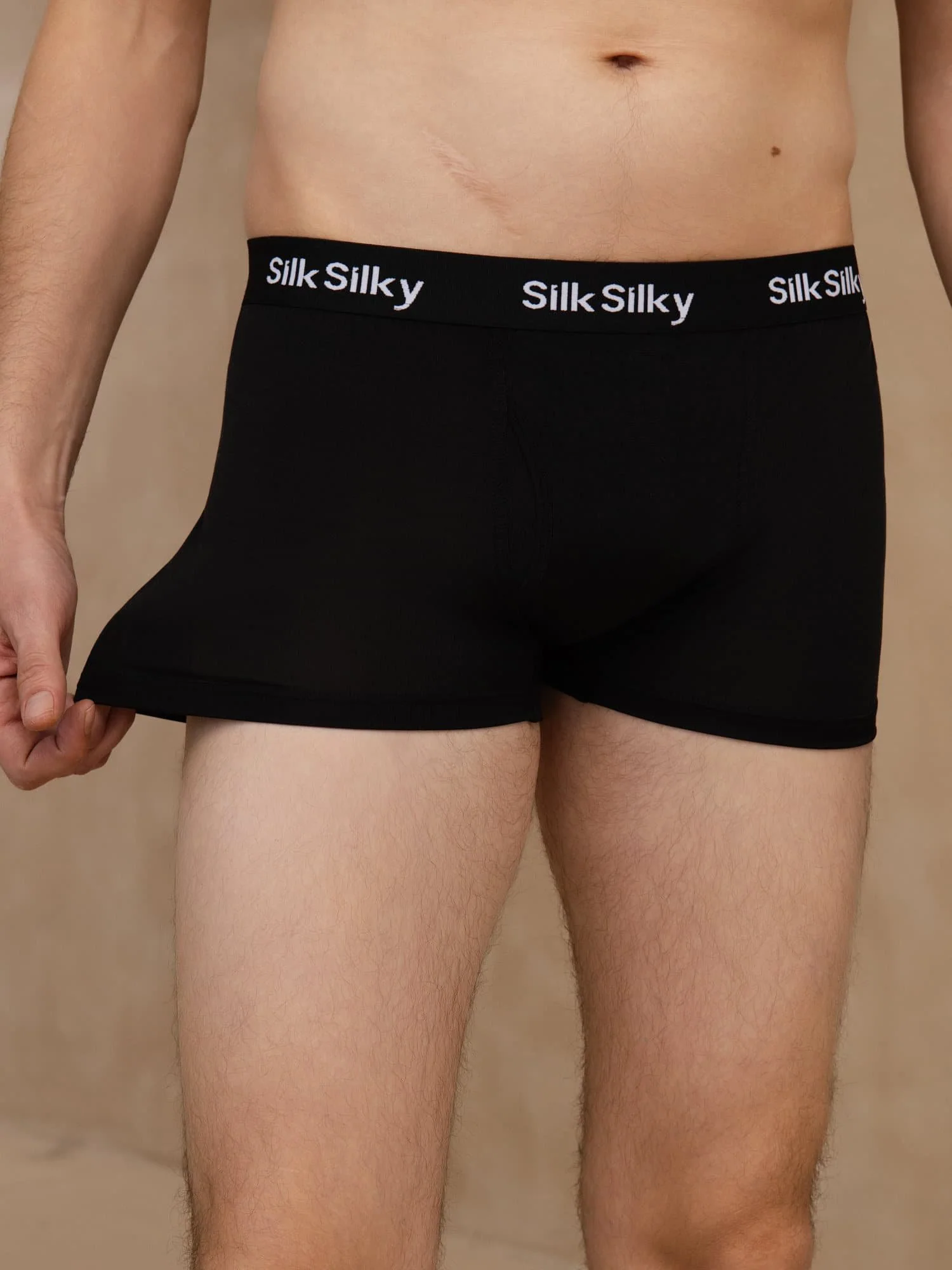 Pure Zijde Heren Comfort Ademend Boxer Brief Onderbroek - Image 5
