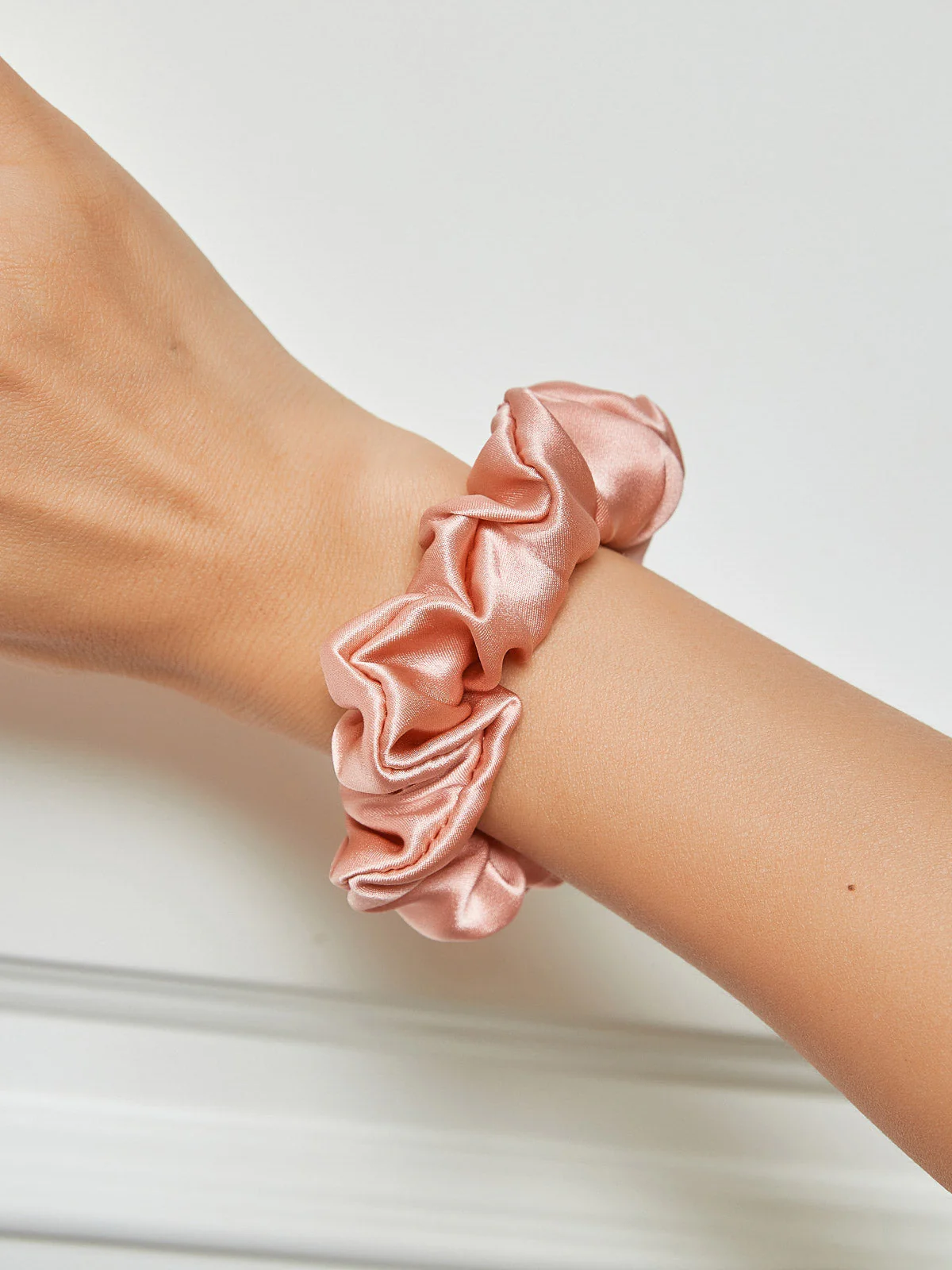 Pure Zijde Zachte Klassieke Haar Scrunchie - 2cm - Image 73