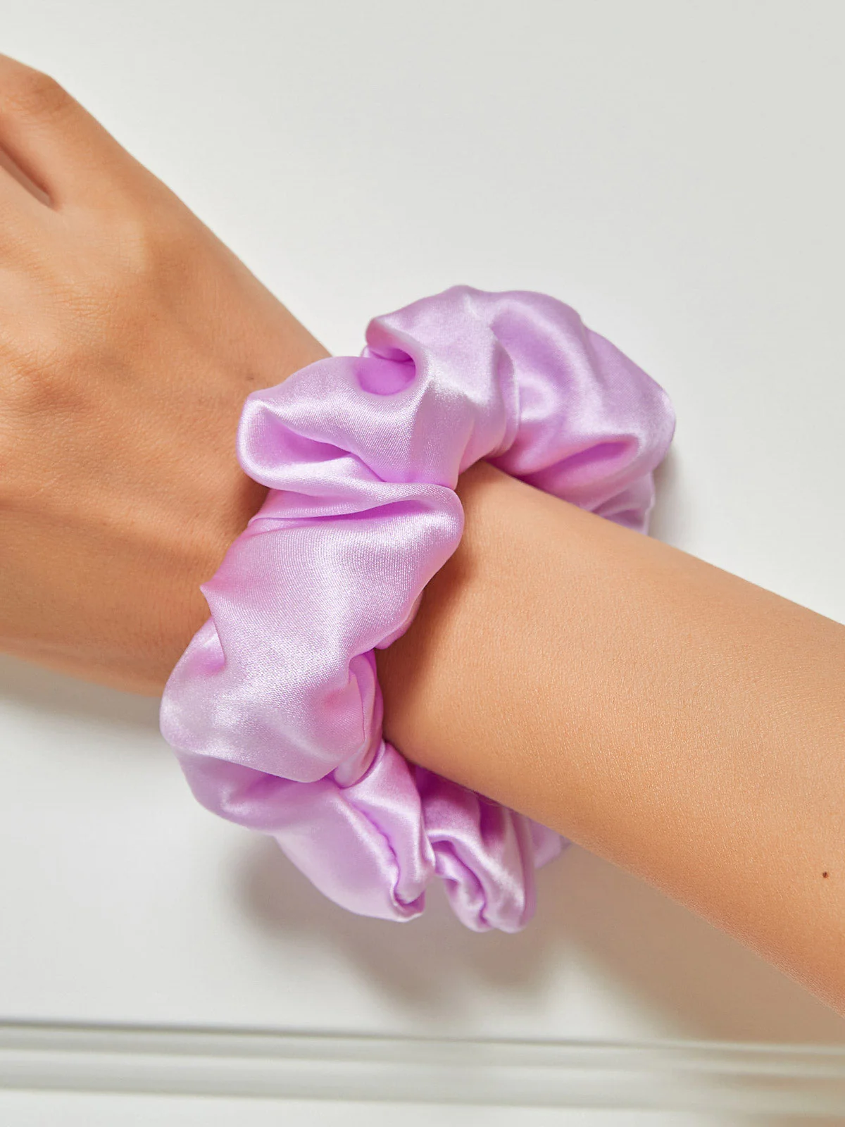 Pure Zijde Zachte Grote Haar Scrunchie - 3.5cm - Image 46