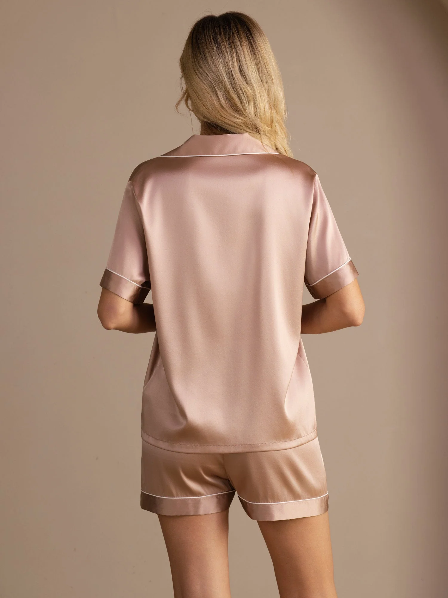 Moerbei Zijde Kort Pyjama Set 2Pcs - Image 7