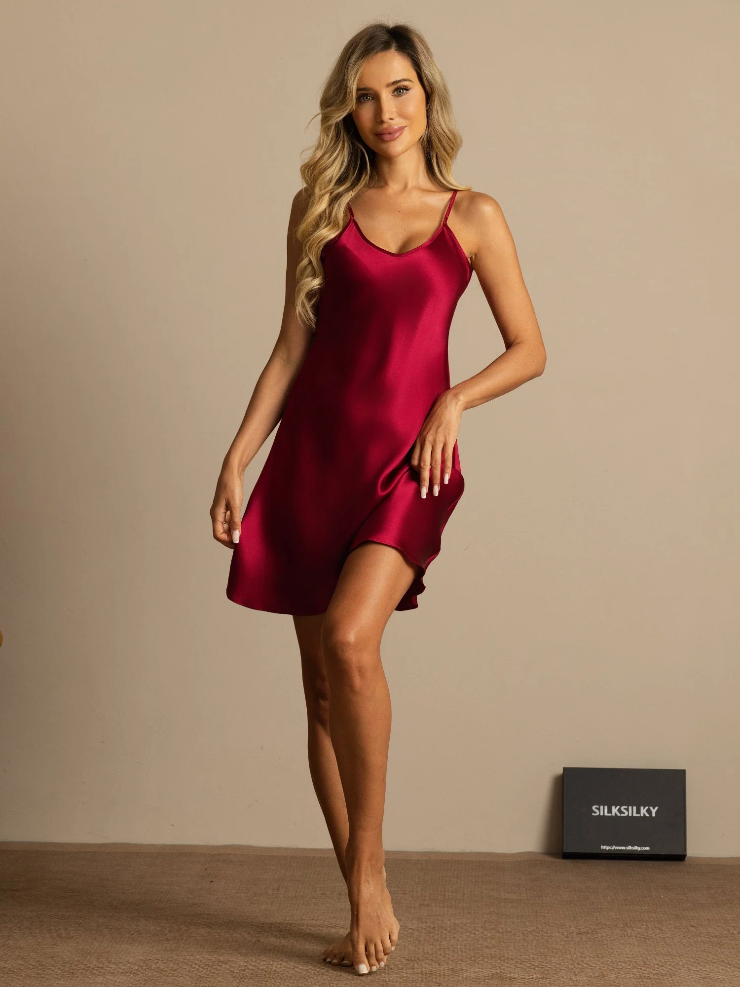 Moerbei Zijde Sexy Chemise Slip Nachthemd - Image 26
