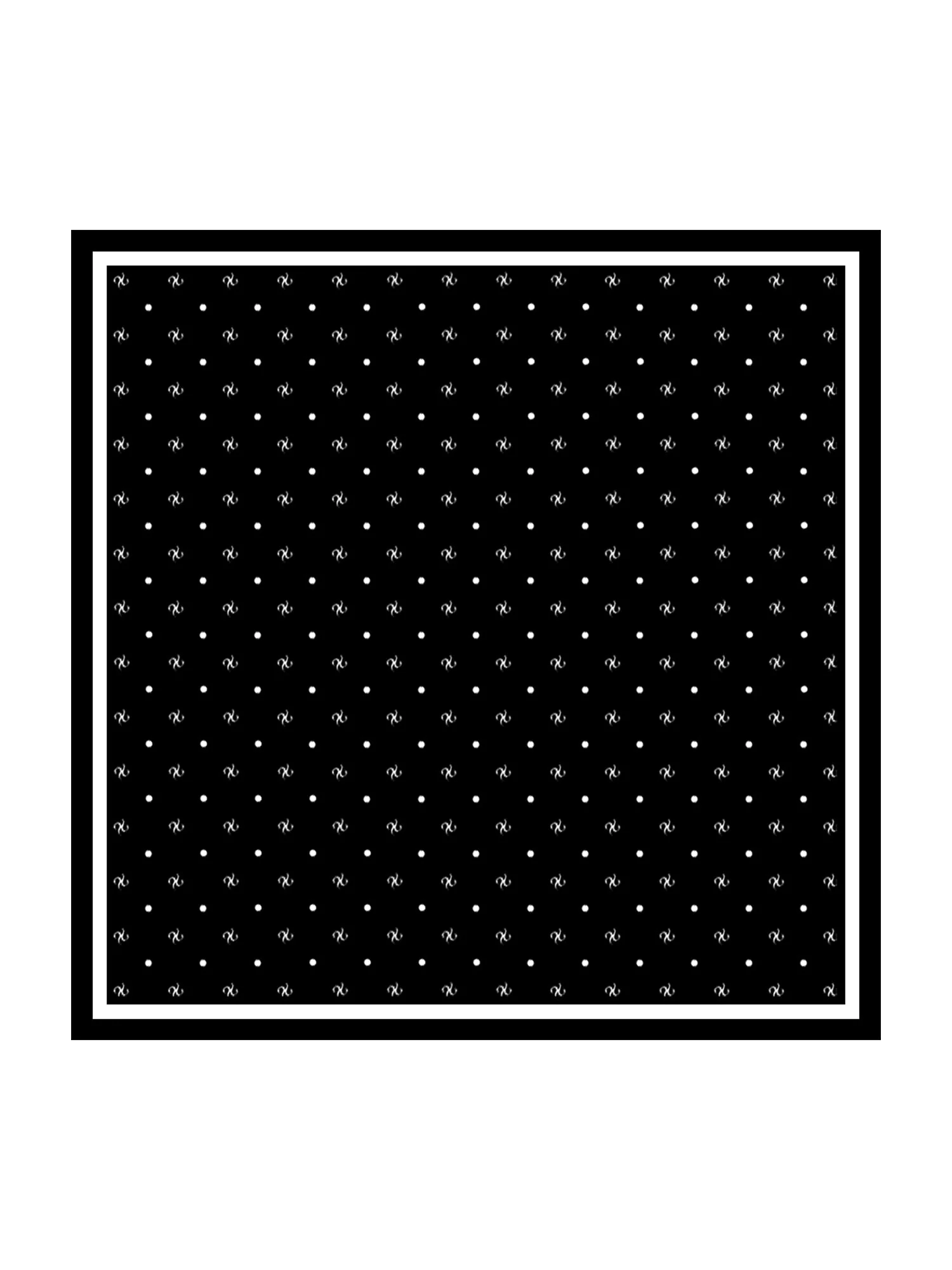 Pure Zijde SilkSilky Merkprint Vierkante Sjaal - Maat 90x90cm