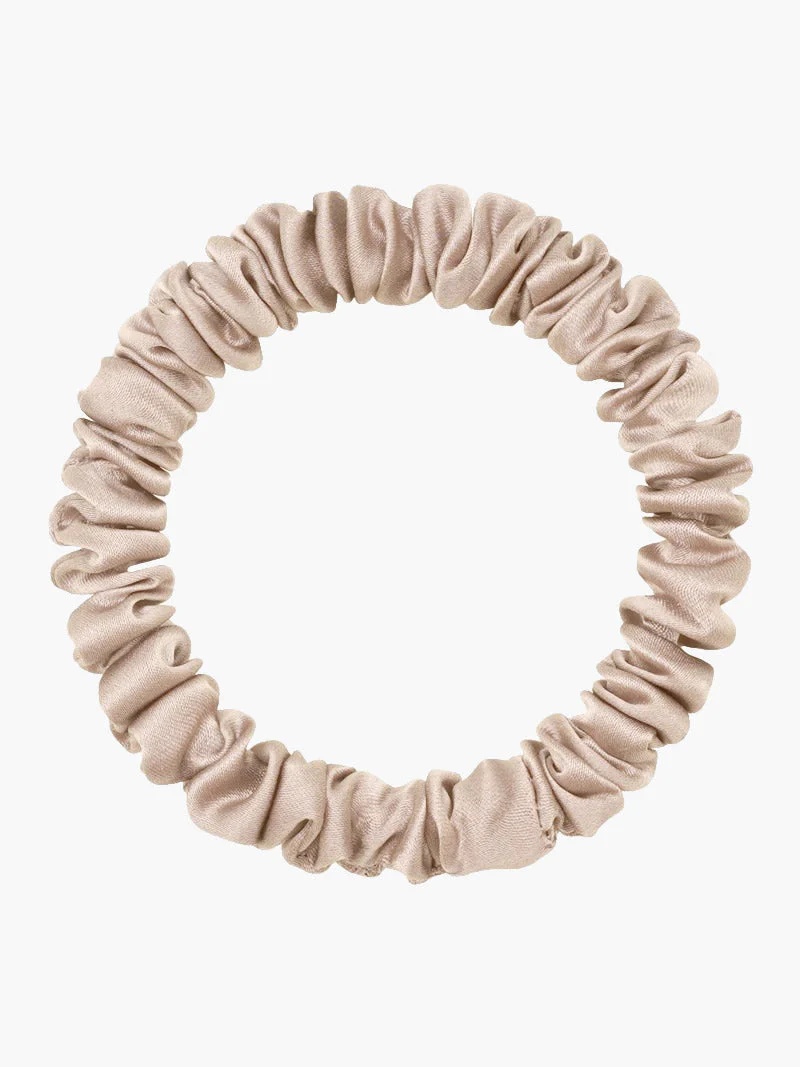 Pure Zijde Zachte Dunne Haar Scrunchie - 1cm - Image 16