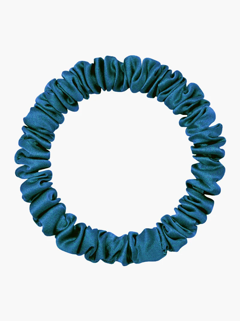 Pure Zijde Zachte Dunne Haar Scrunchie - 1cm - Image 55