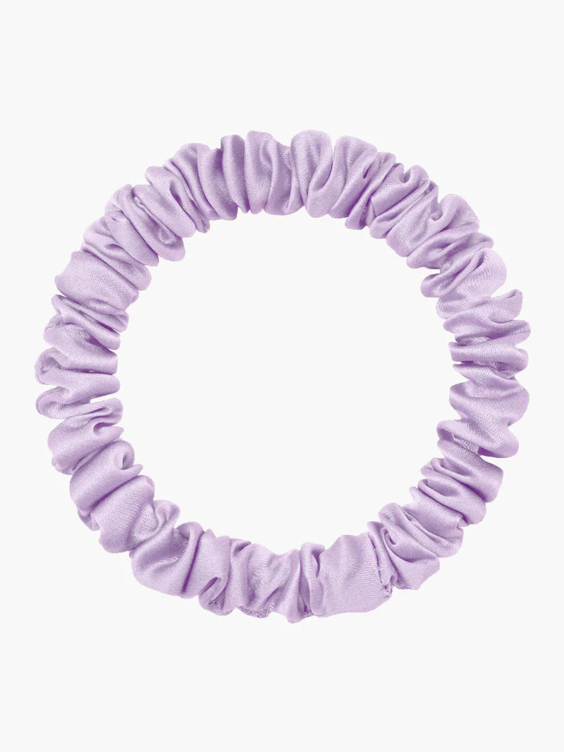 Pure Zijde Zachte Dunne Haar Scrunchie - 1cm - Image 59