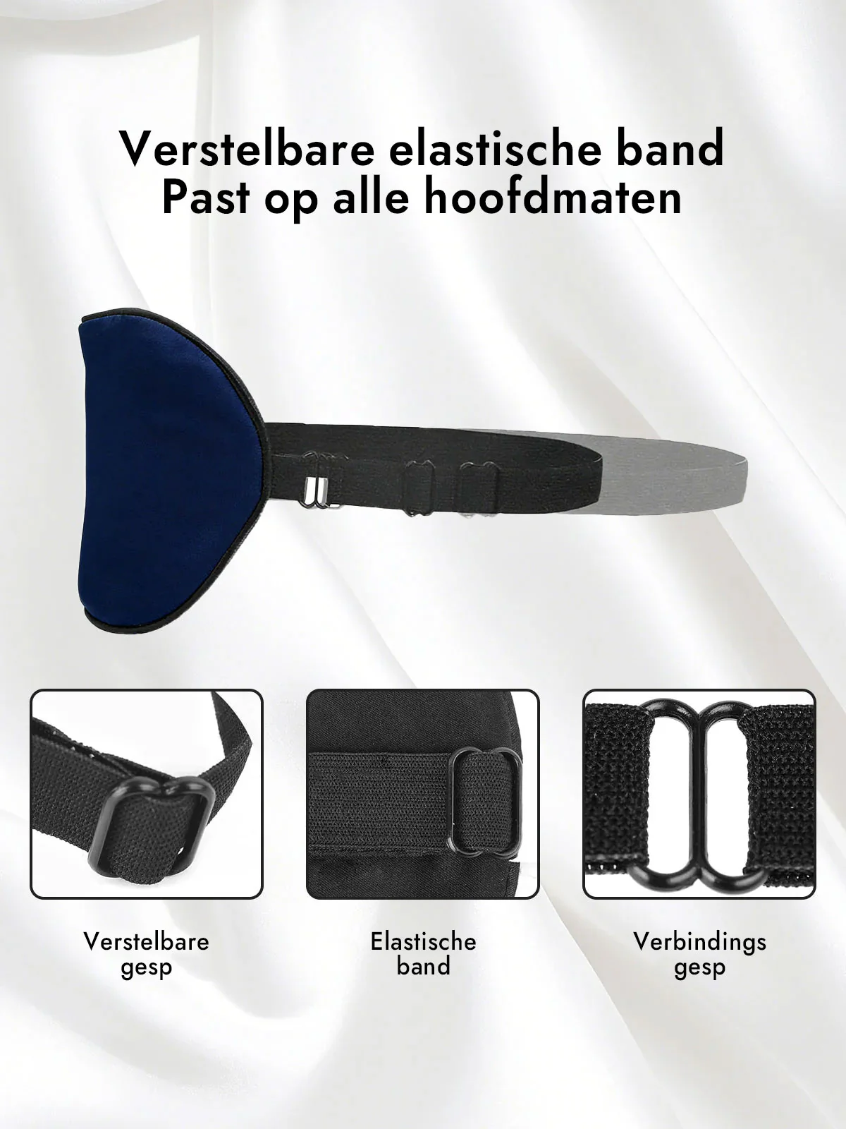 Zijde Elastische Band Slaap Oogmasker - Image 10