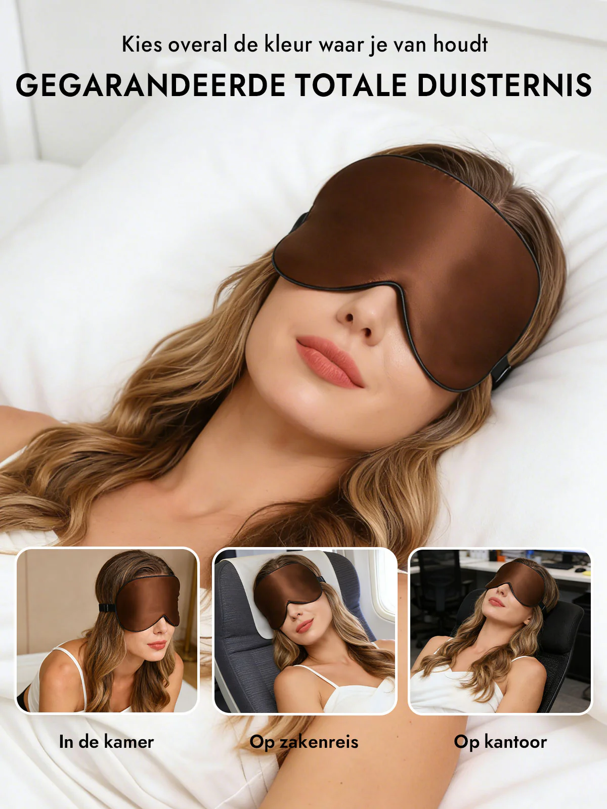 Zijde Elastische Band Slaap Oogmasker - Image 24