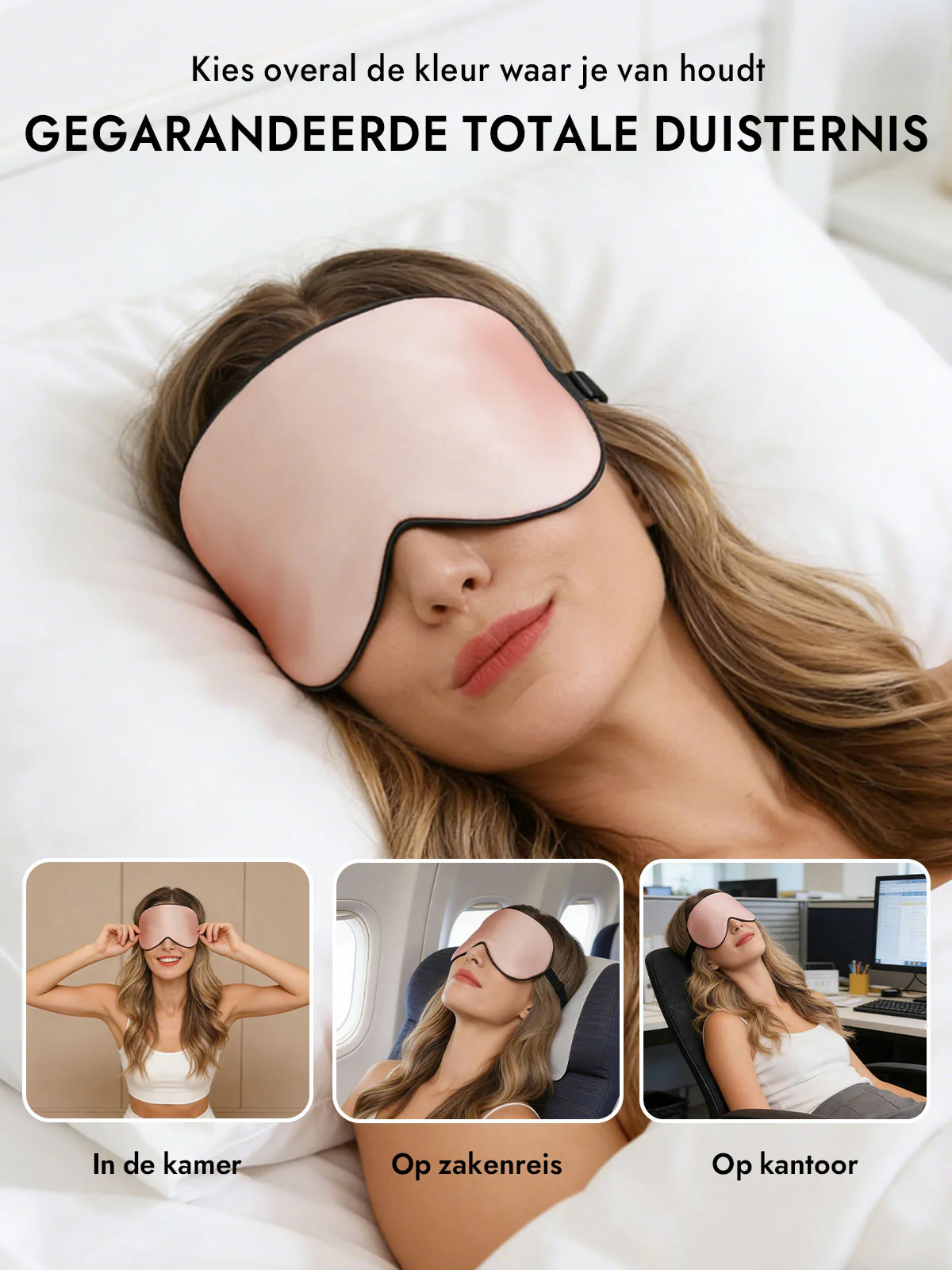 Zijde Elastische Band Slaap Oogmasker - Image 30