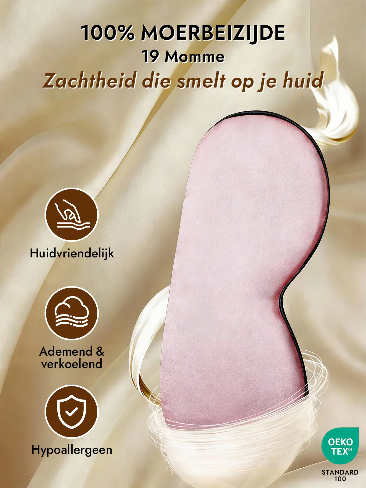 Zijde Elastische Band Slaap Oogmasker - Image 33