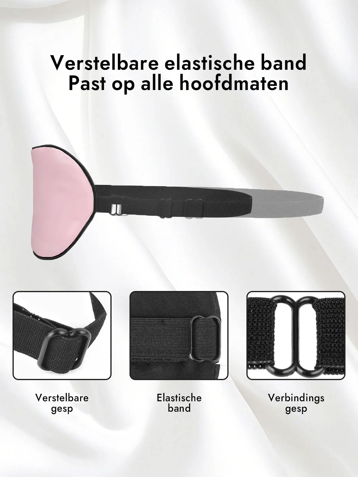 Zijde Elastische Band Slaap Oogmasker - Image 34