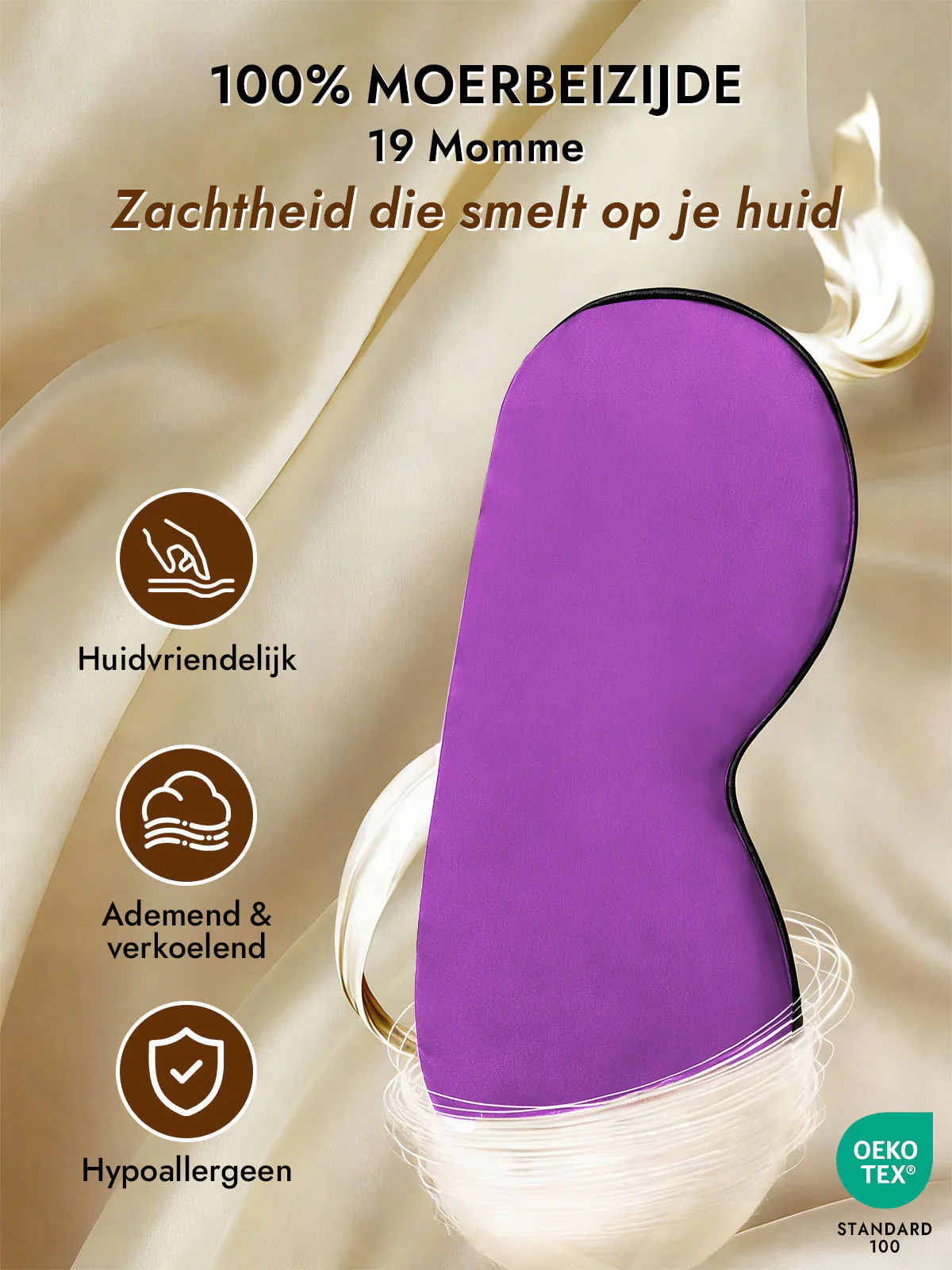 Zijde Elastische Band Slaap Oogmasker - Image 39