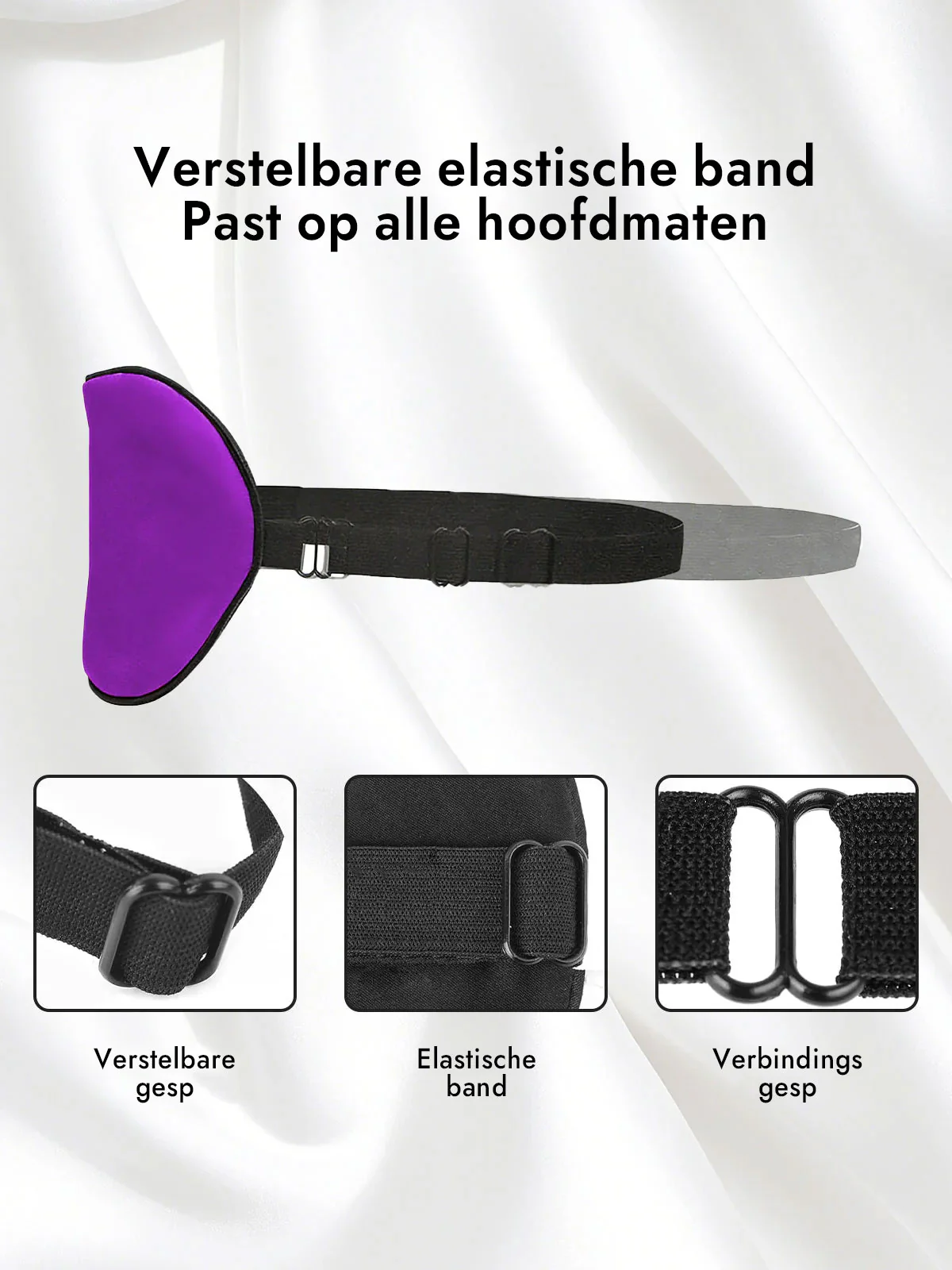 Zijde Elastische Band Slaap Oogmasker - Image 40