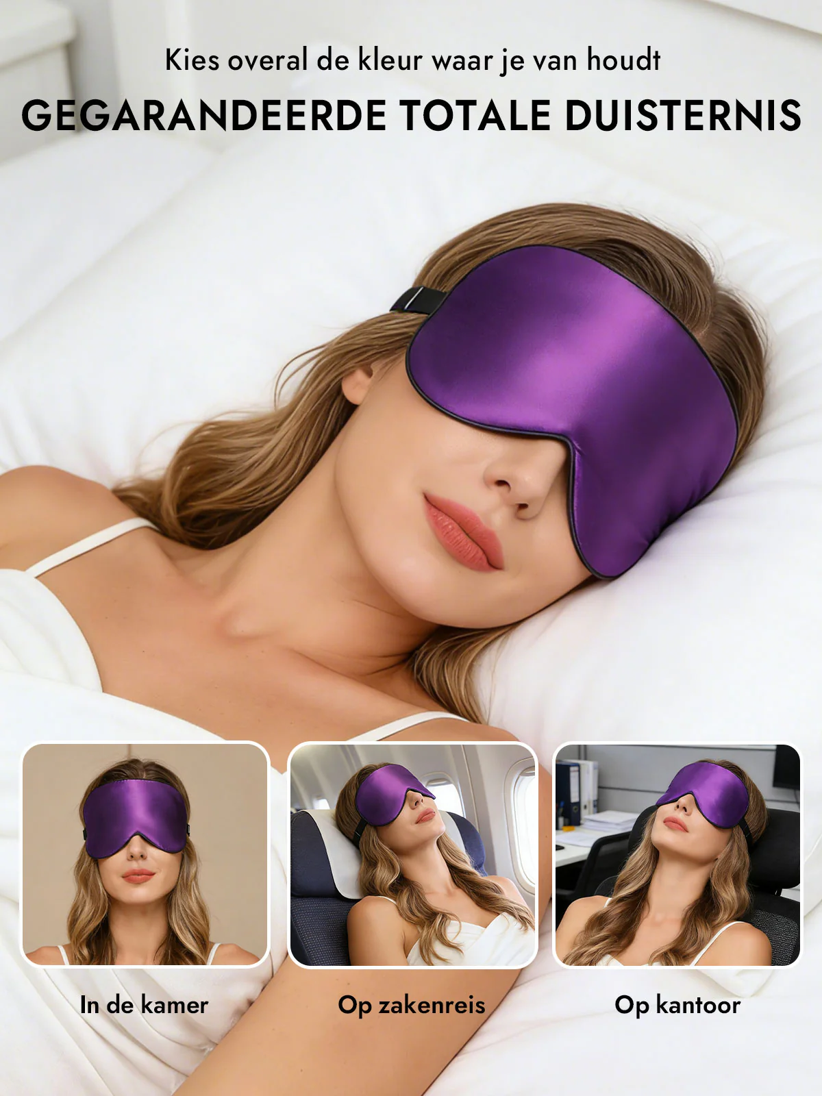 Zijde Elastische Band Slaap Oogmasker - Image 42