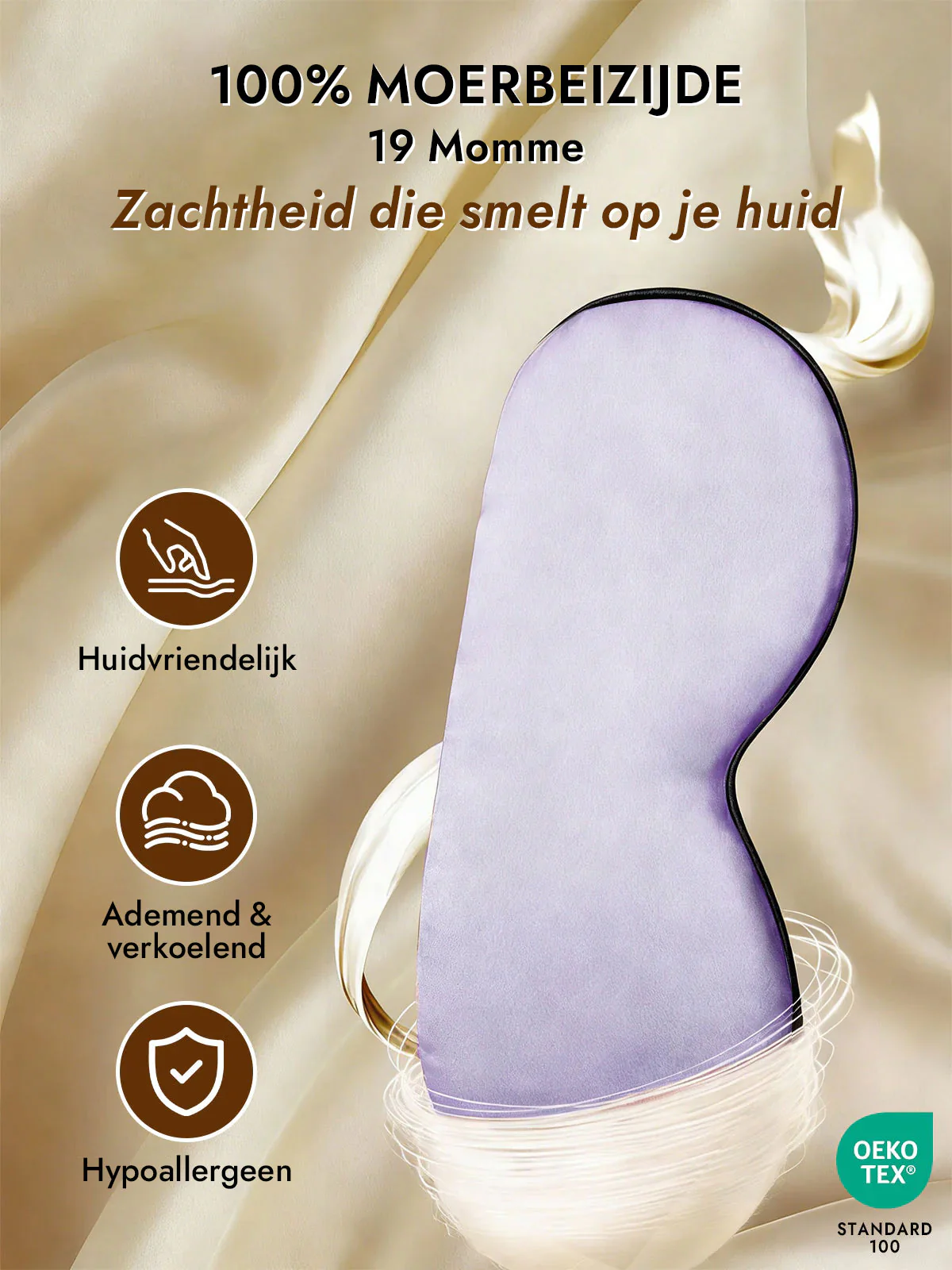 Zijde Elastische Band Slaap Oogmasker - Image 45