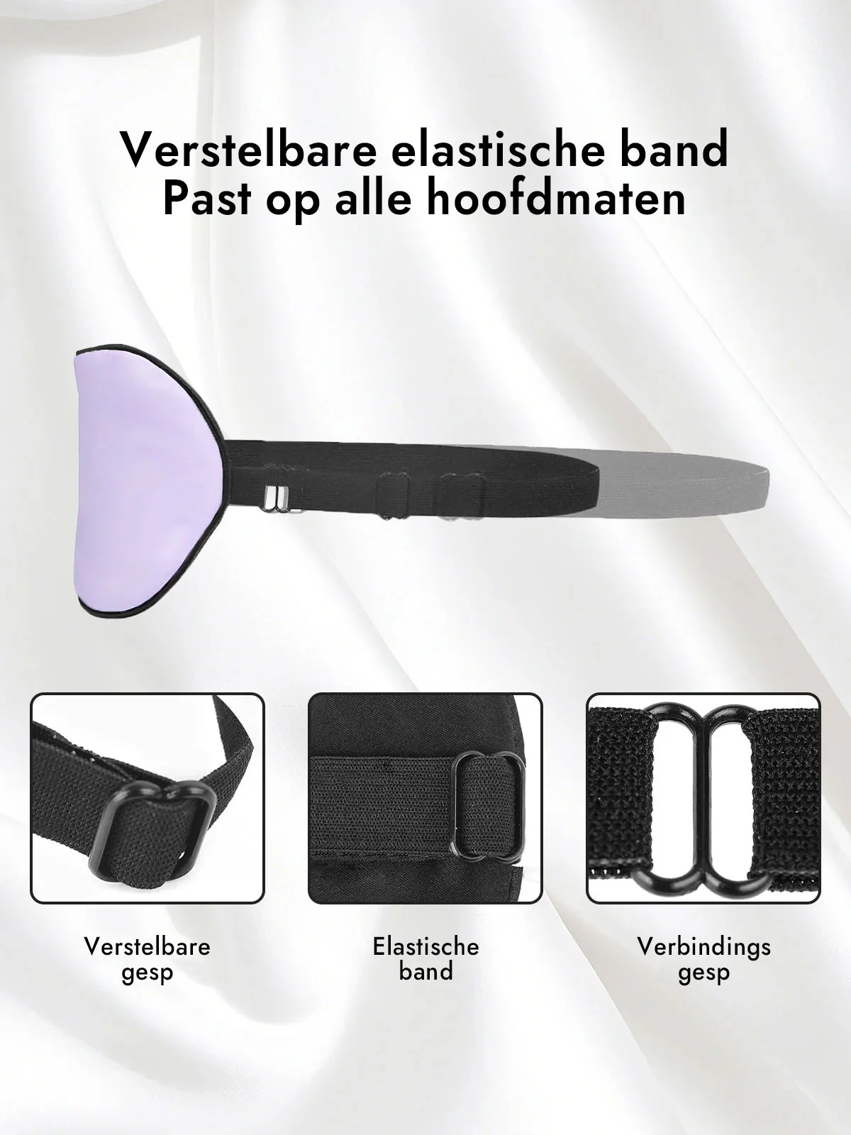 Zijde Elastische Band Slaap Oogmasker - Image 46