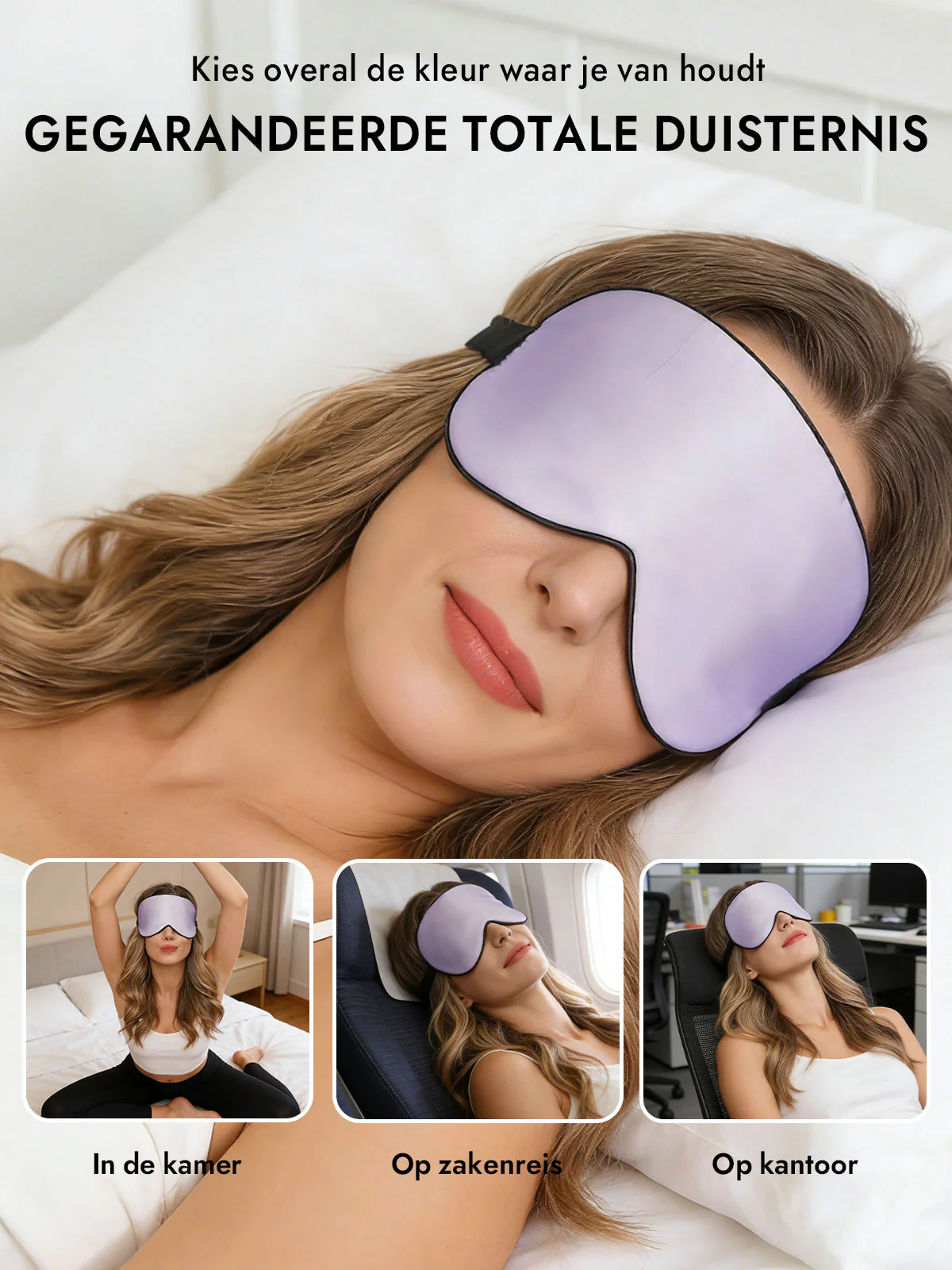Zijde Elastische Band Slaap Oogmasker - Image 48