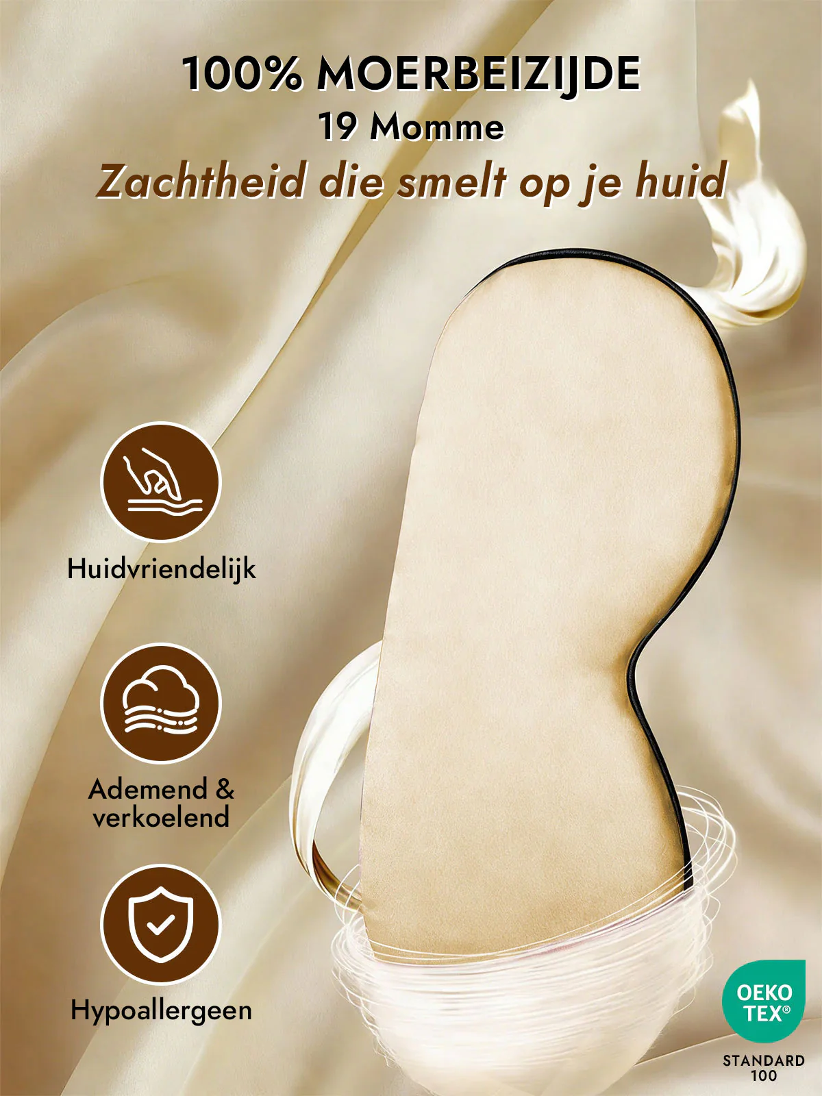 Zijde Elastische Band Slaap Oogmasker - Image 51