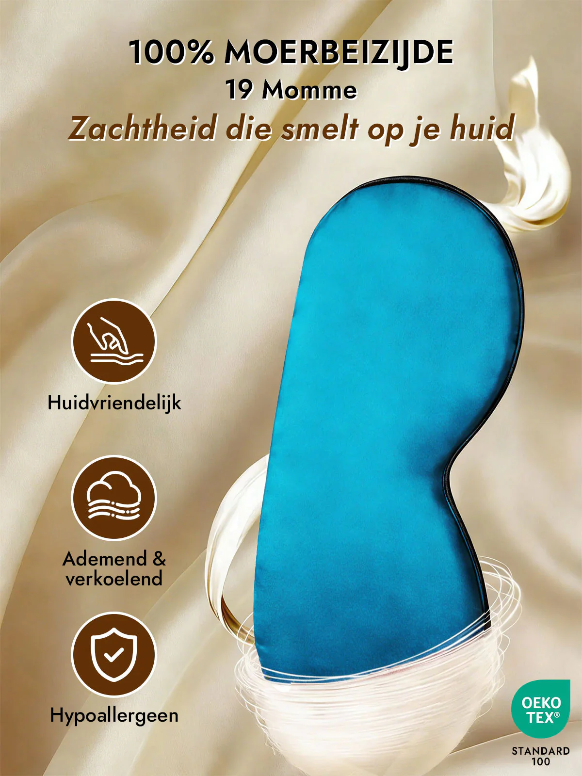 Zijde Elastische Band Slaap Oogmasker - Image 57