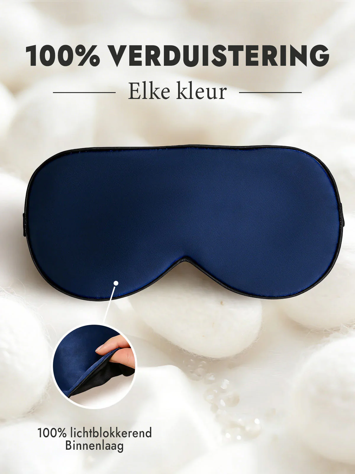 Zijde Elastische Band Slaap Oogmasker - Image 7