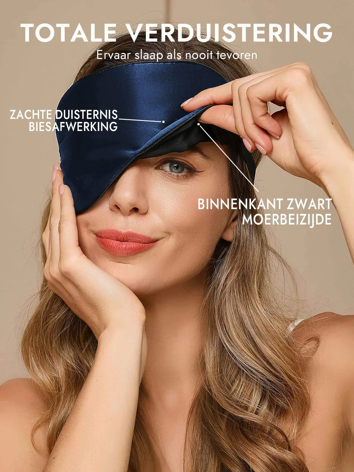 Zijde Elastische Band Slaap Oogmasker - Image 8
