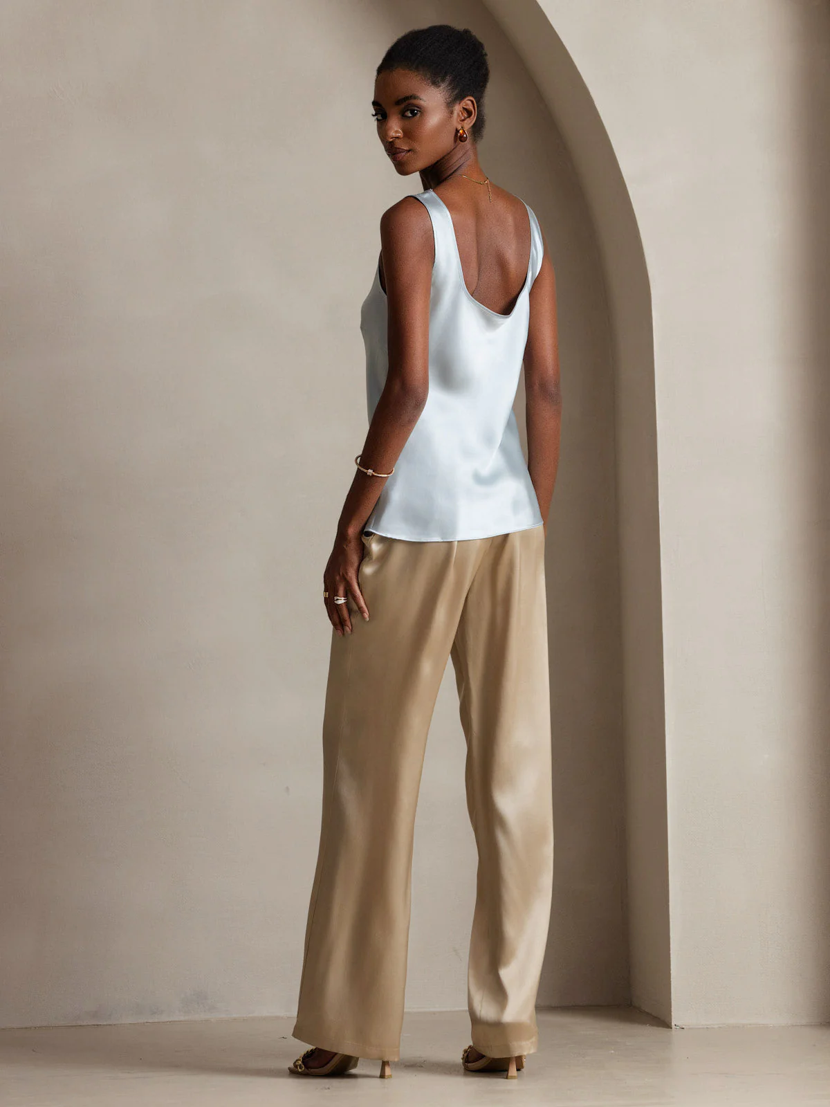 Pure zijden brede bandjes camisole - Image 15