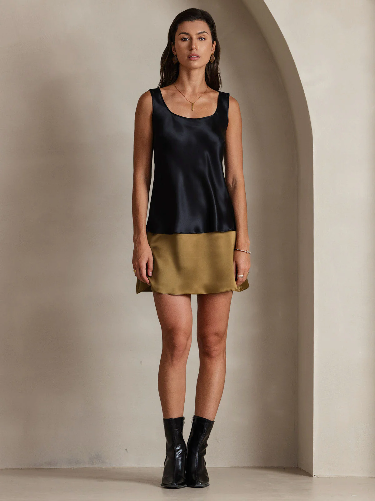 Pure zijden brede bandjes camisole - Image 21