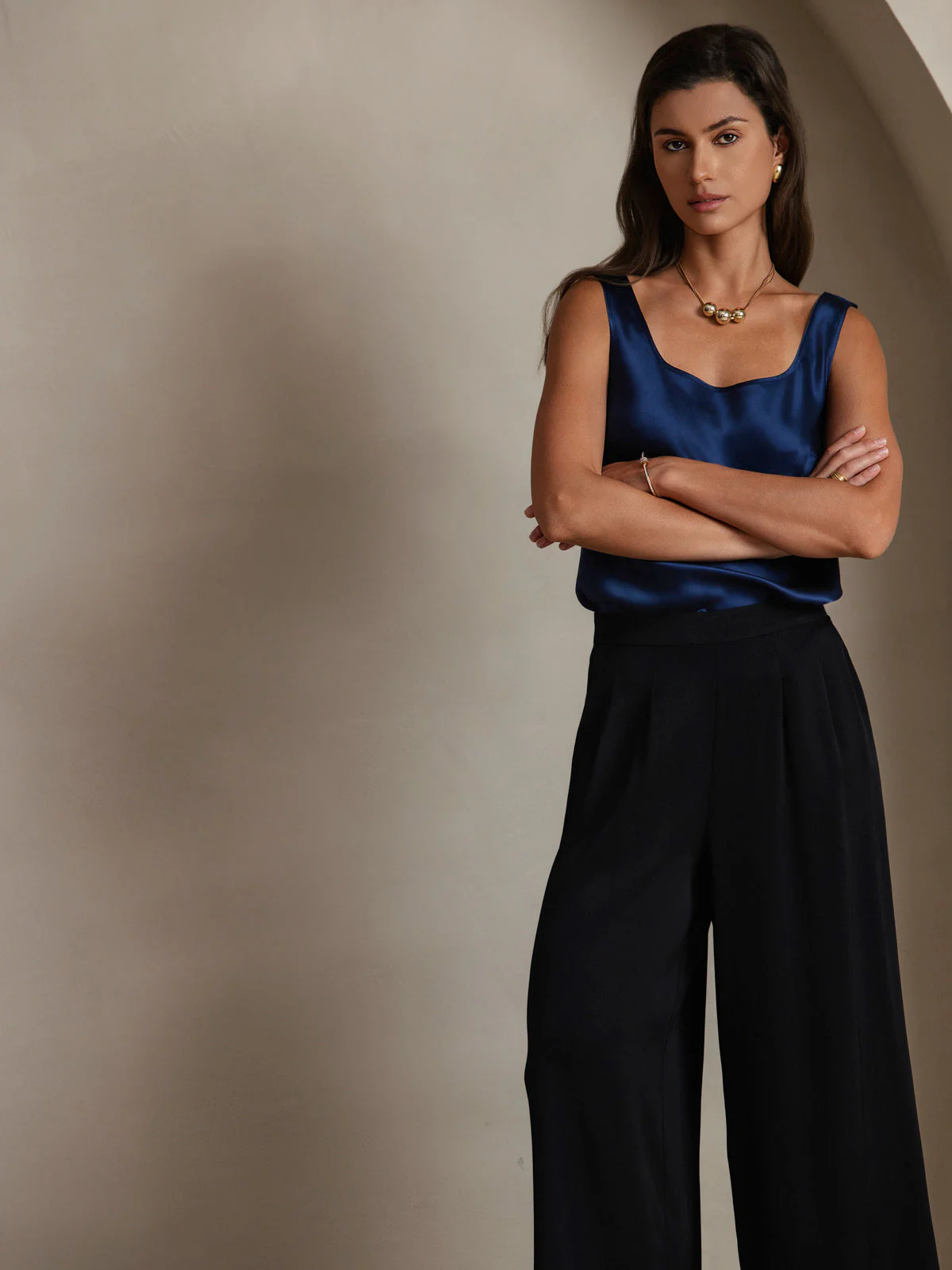 Pure zijden brede bandjes camisole - Image 31