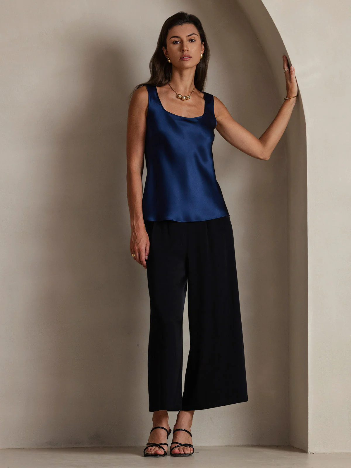Pure zijden brede bandjes camisole - Image 32