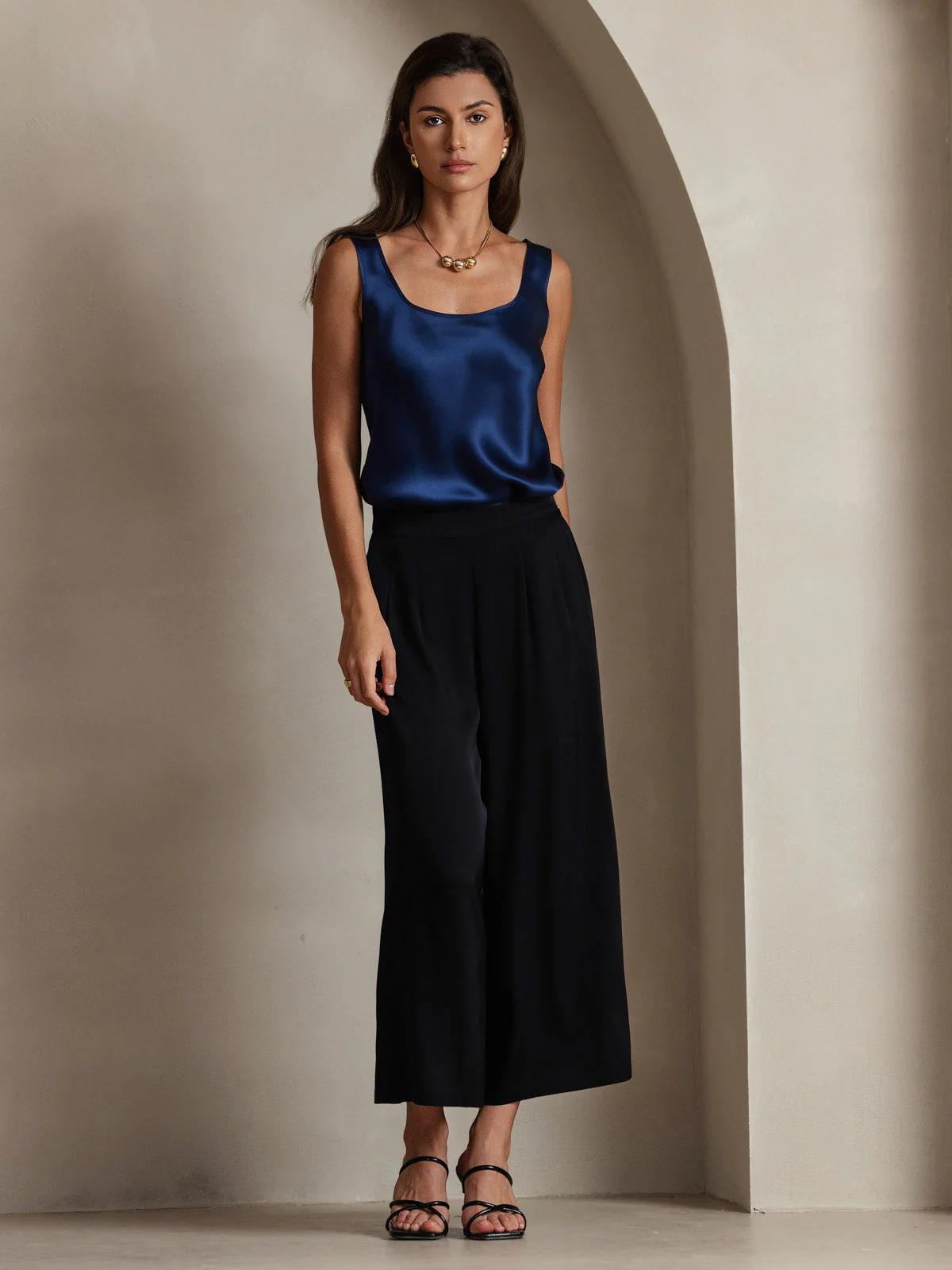 Pure zijden brede bandjes camisole - Image 34