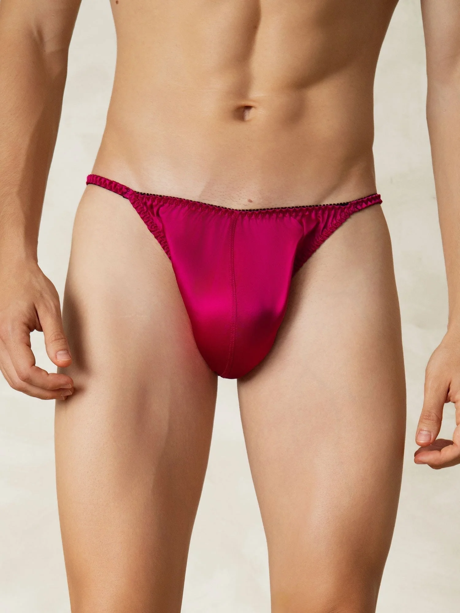 100% Moerbeizijde Heren String Ondergoed - Image 34