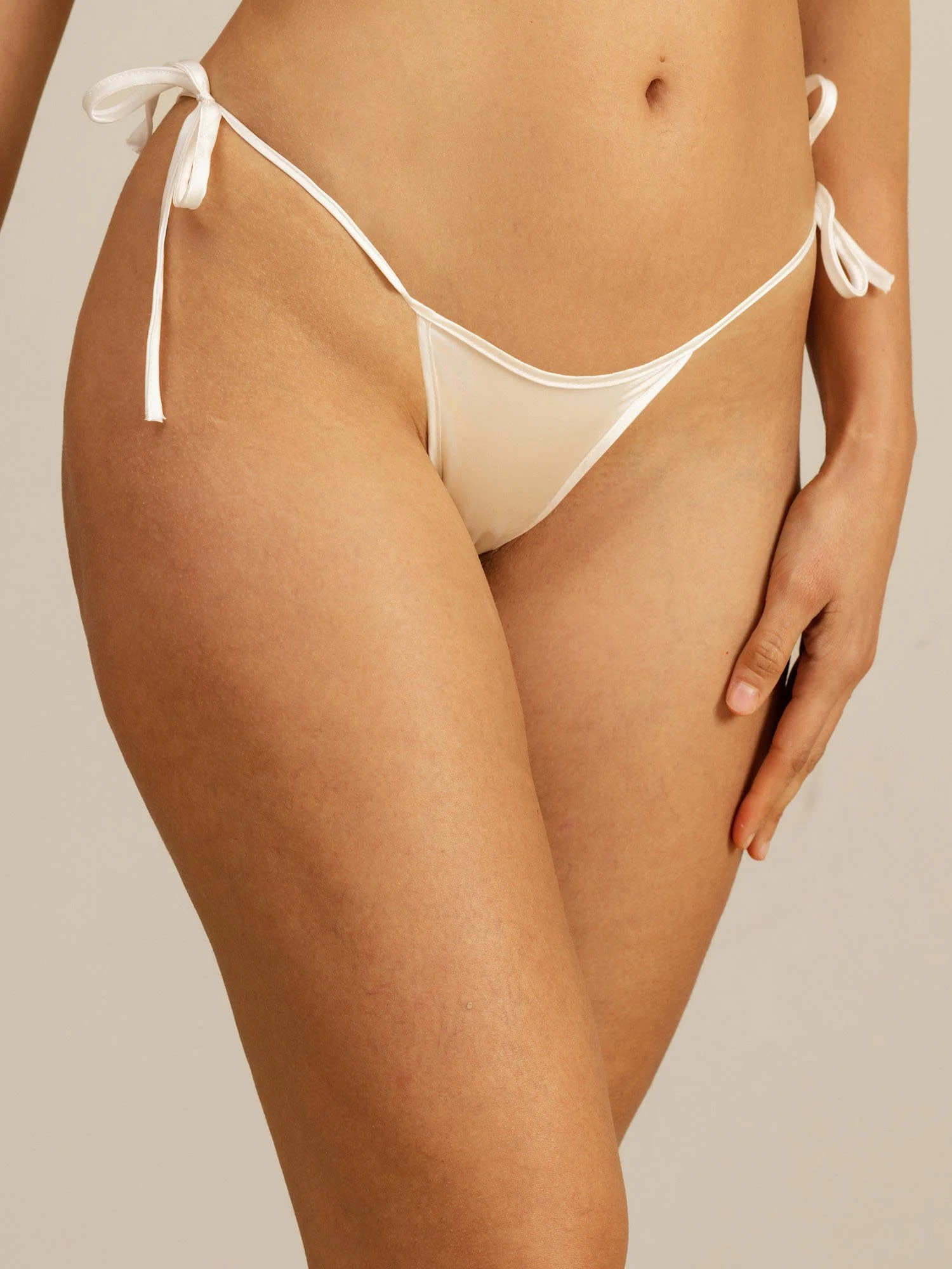 Pure Zijde Strik Tanga Sexy Bikini Slip - Image 18