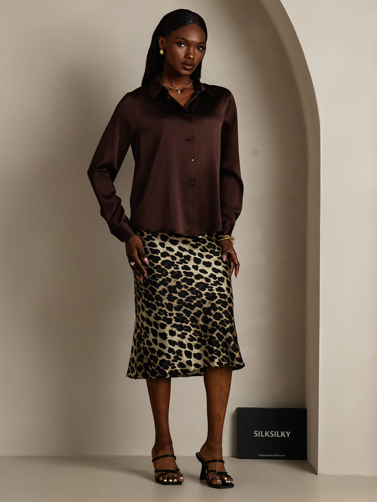 Zijden Basic Military Lapel Shirt - Image 22