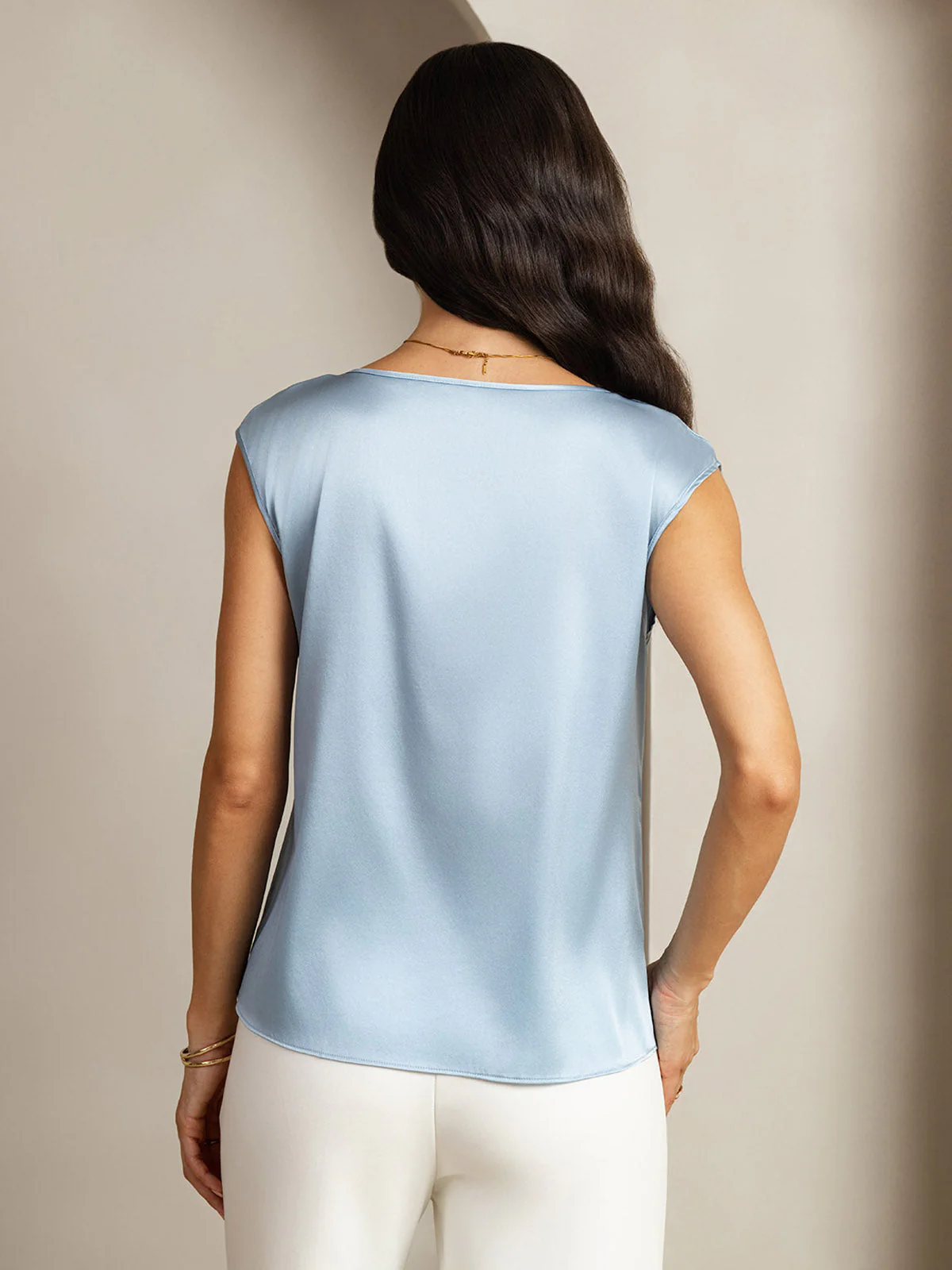 19Momme Zijde Kap Mouw Tanktop - Image 10