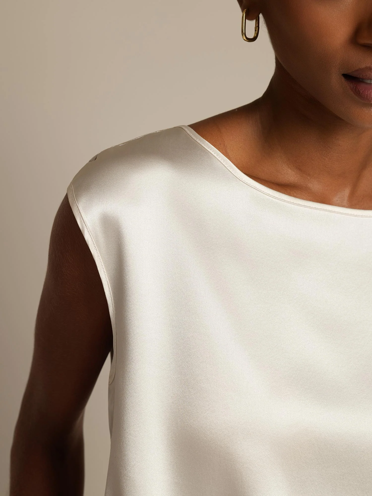 19Momme Zijde Kap Mouw Tanktop - Image 24
