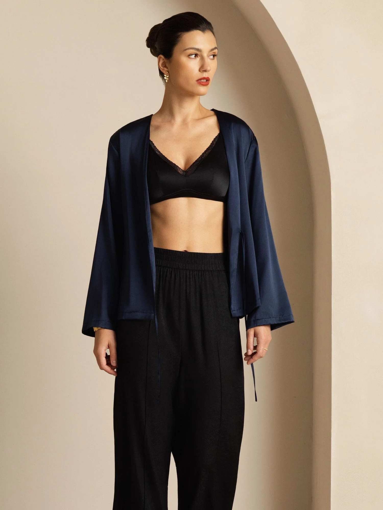 19Momme Zijde Relaxte Strik-Cardigan - Image 26