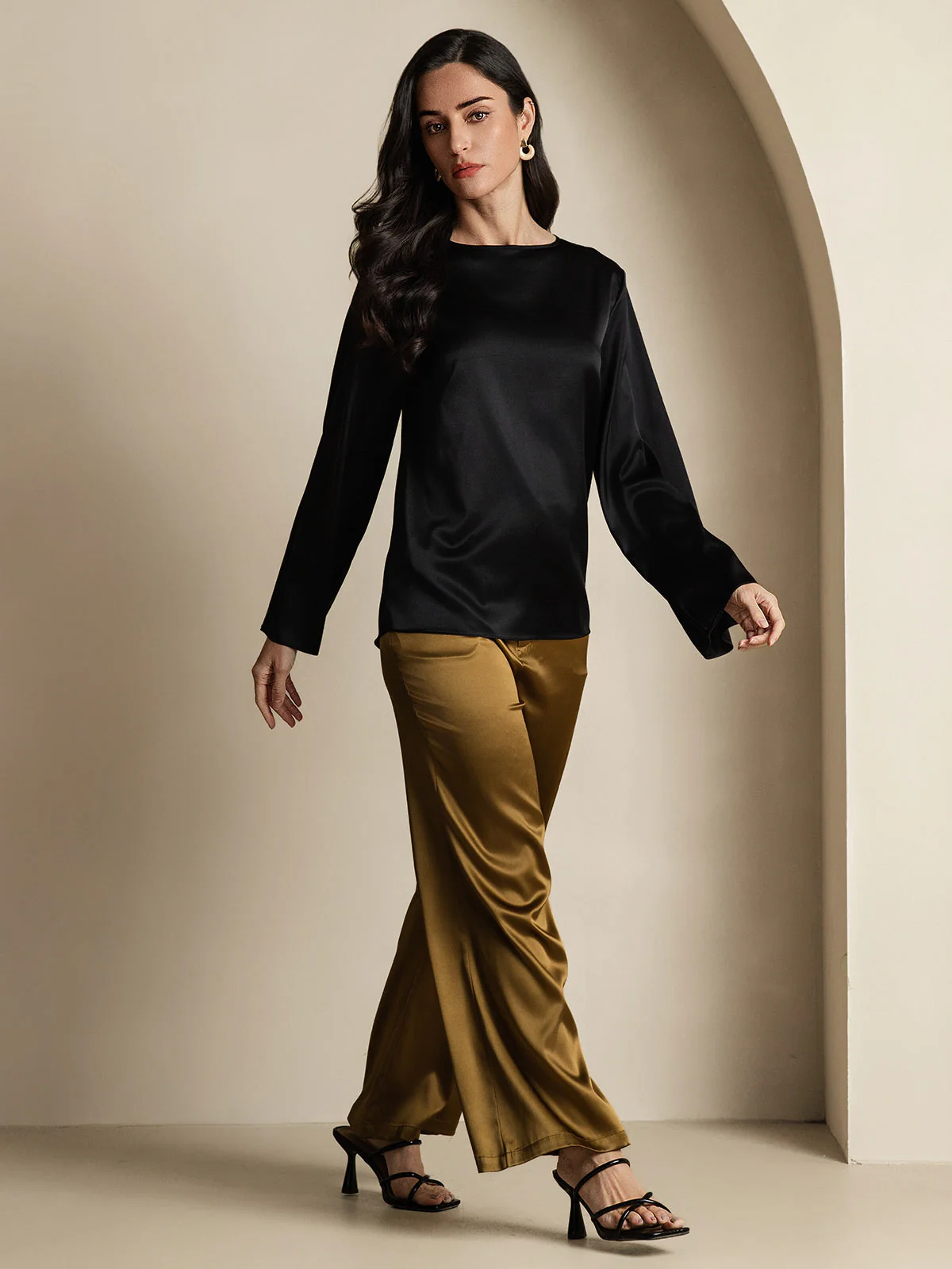 19Momme Zijde Relaxed Lange Mouwen Blouse - Image 40