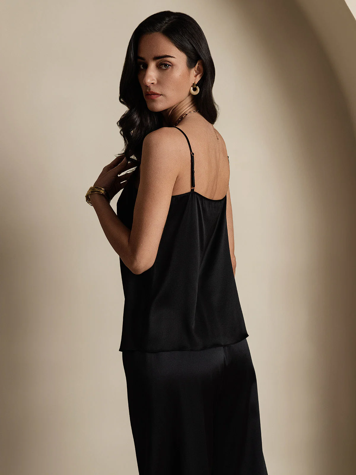 19Momme Zijden Spaghettiband Camisole-top - Image 10