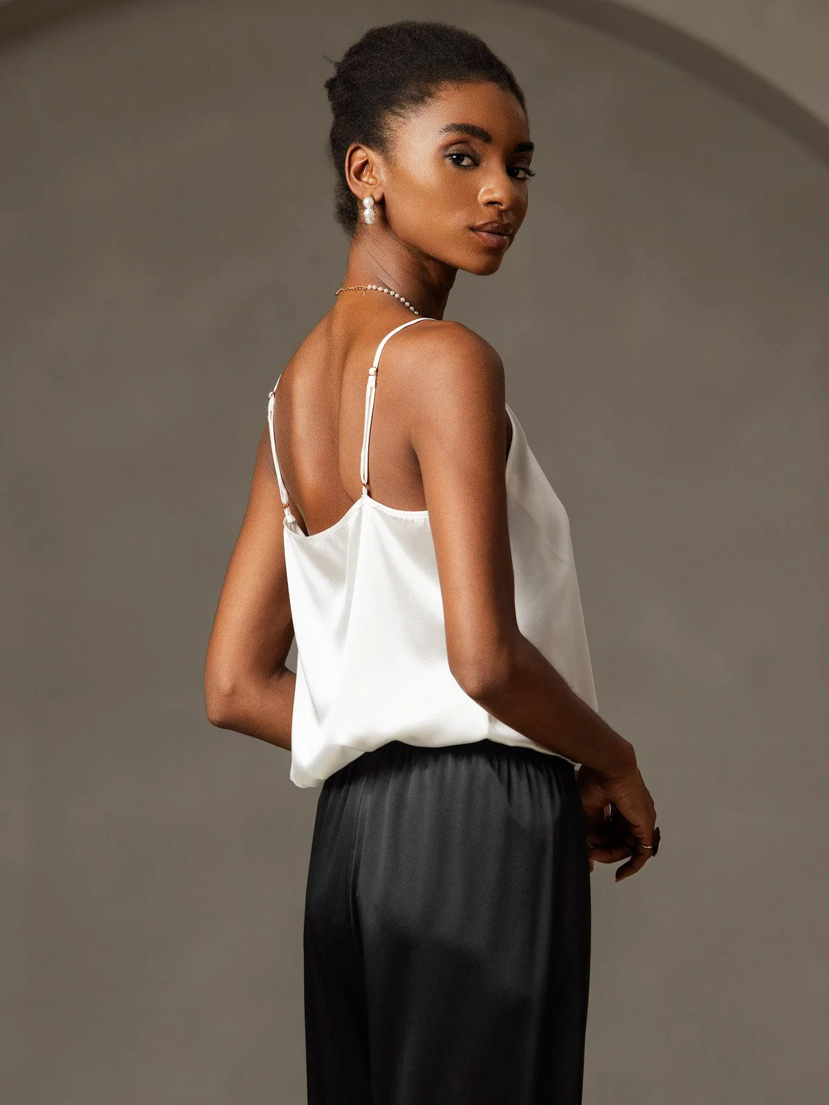 19Momme Zijden Spaghettiband Camisole-top - Image 21