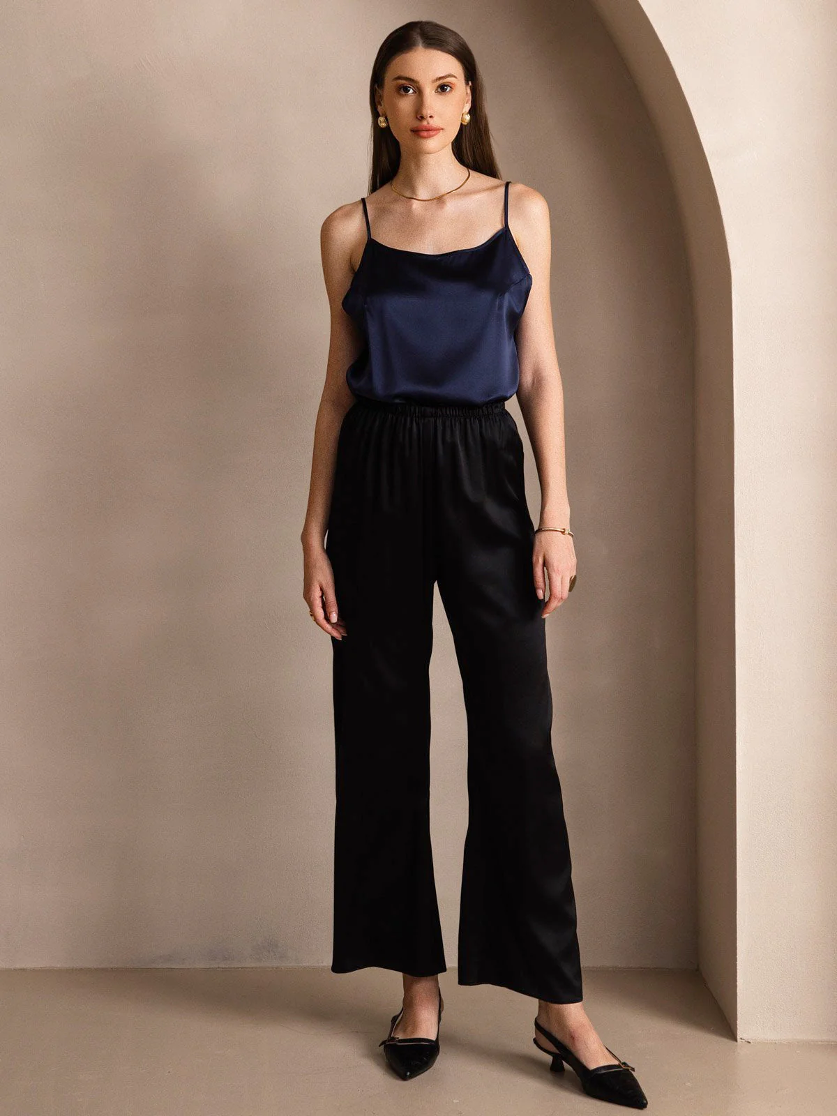 19Momme Zijden Spaghettiband Camisole-top - Image 31