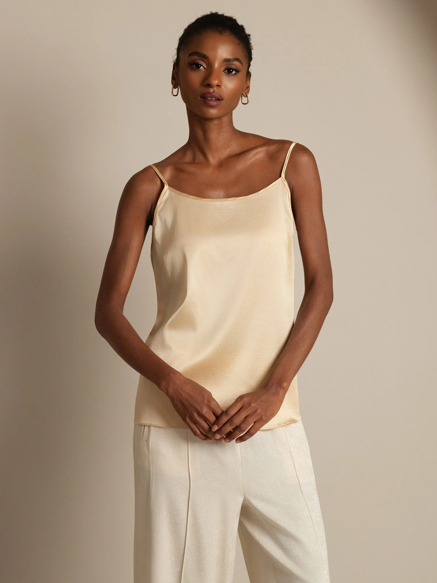 19Momme Zijden Spaghettiband Camisole-top - Image 35