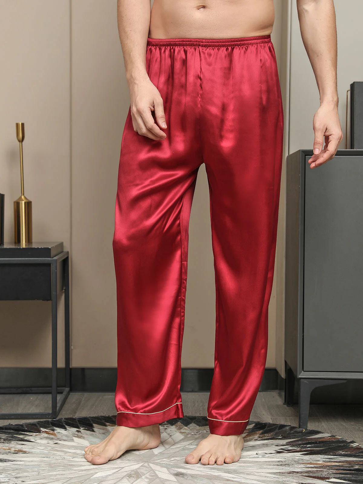 Pure Zijde Casual Slaapbroek - Image 17