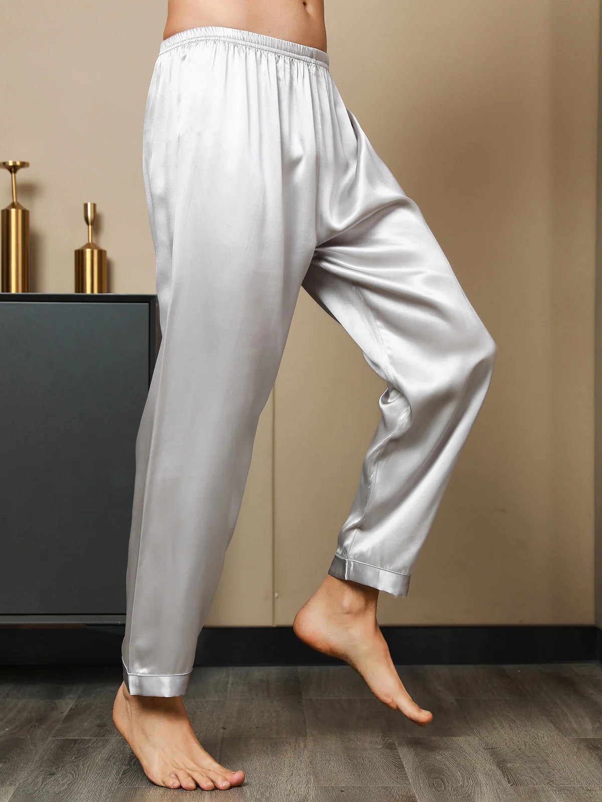 Pure Zijde Casual Slaapbroek - Image 19