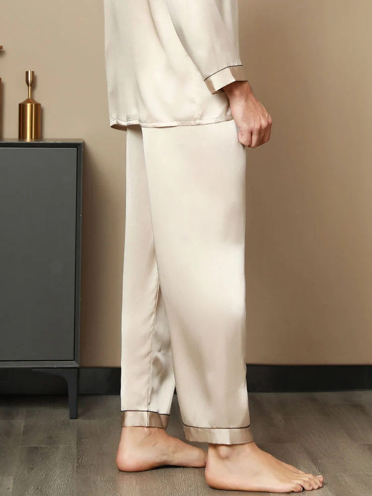 Pure Zijde Casual Slaapbroek - Image 31