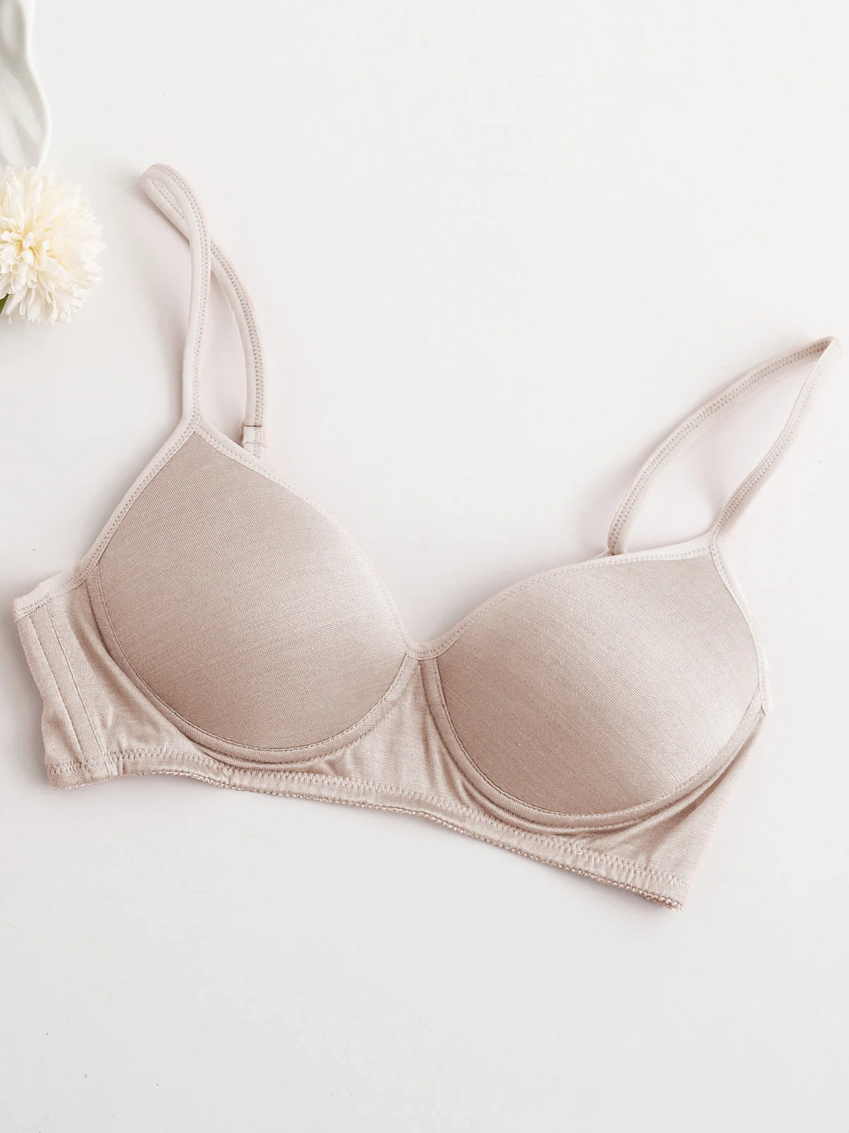 Sportieve Draadloze Zijde Jersey Comfort Bralette - Image 42