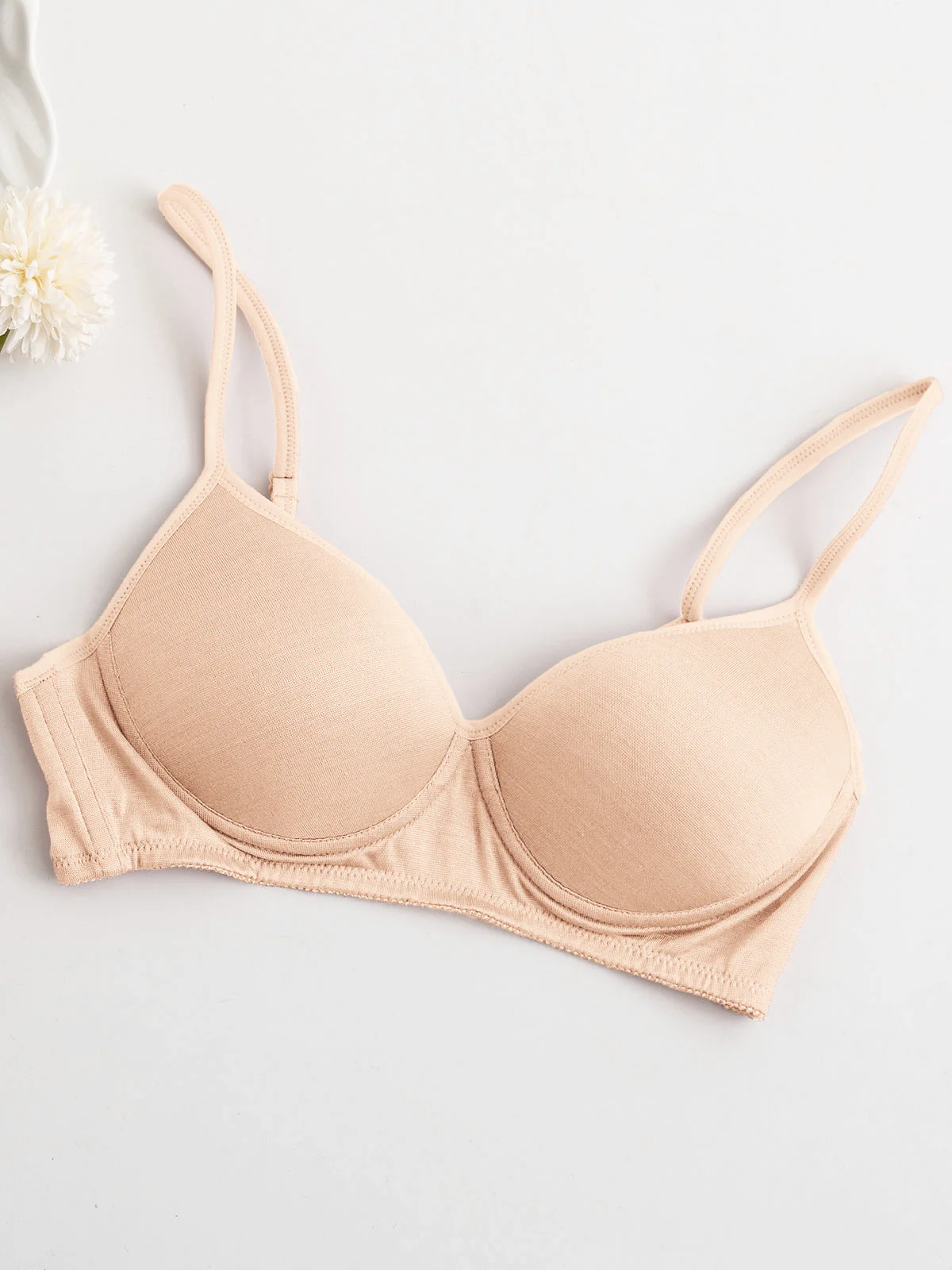 Sportieve Draadloze Zijde Jersey Comfort Bralette - Image 52